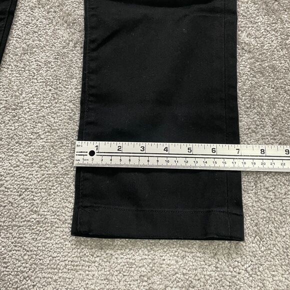 Guess Drexel Skinny Chino Pants Womens 33x26 Black Dark Wash Mid Rise Cotton - Picture 14 of 16